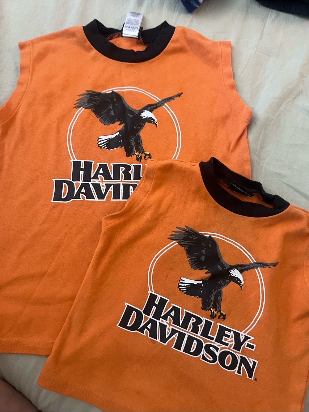 Matching Harley Davidson Brother Shirts 5T 8/10